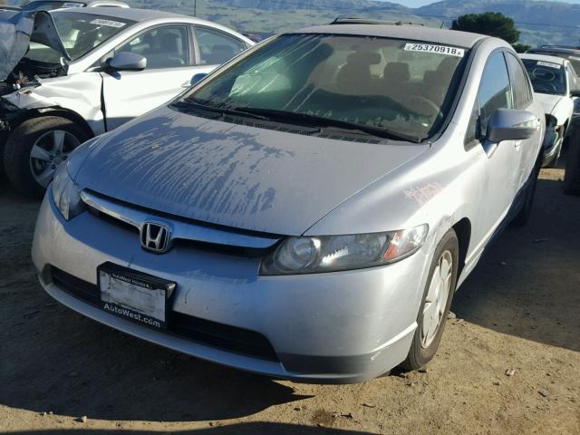 JHMFA36298S020036 - 2008 HONDA CIVIC HYBR SILVER photo 2