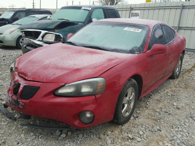 2G2WP552171116761 - 2007 PONTIAC GRAND PRIX RED photo 2