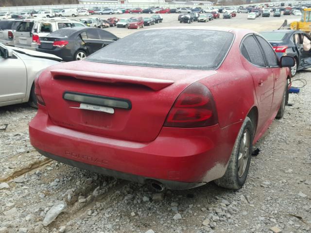2G2WP552171116761 - 2007 PONTIAC GRAND PRIX RED photo 4
