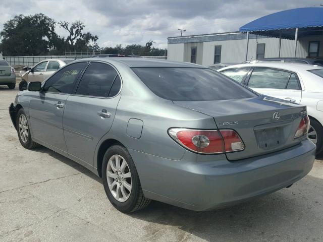 JTHBA30G545042742 - 2004 LEXUS ES 330 GREEN photo 3