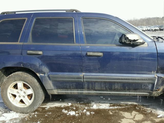 1J4GR48K65C654650 - 2005 JEEP GRAND CHER BLUE photo 10