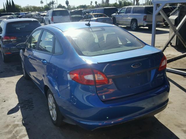 3FADP4BJ2BM212625 - 2011 FORD FIESTA SE BLUE photo 3