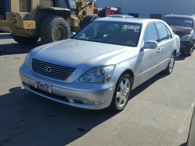 JTHBN36F040124961 - 2004 LEXUS LS 430 SILVER photo 2