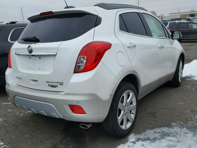 KL4CJHSB2FB162176 - 2015 BUICK ENCORE PRE WHITE photo 4