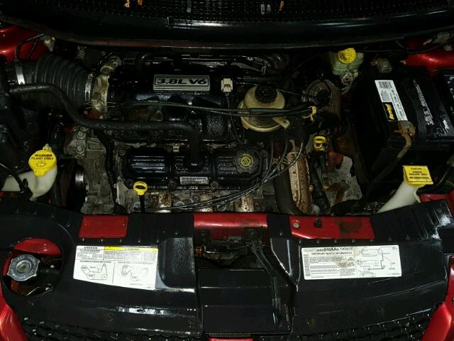 2D4GP44L04R615796 - 2004 DODGE GRAND CARA RED photo 7