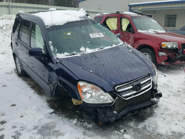 JHLRD78896C027724 - 2006 HONDA CR-V EX BLUE photo 1