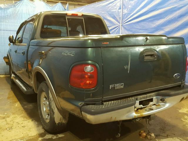 1FTRW08L43KB98756 - 2003 FORD F150 SUPER GREEN photo 3