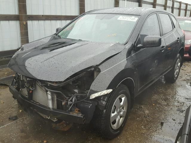 JN8AS58V48W409224 - 2008 NISSAN ROGUE S BLACK photo 2