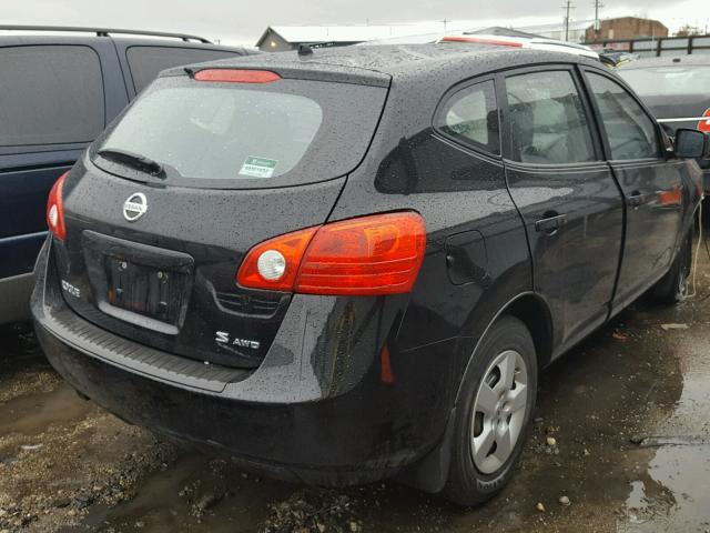 JN8AS58V48W409224 - 2008 NISSAN ROGUE S BLACK photo 4