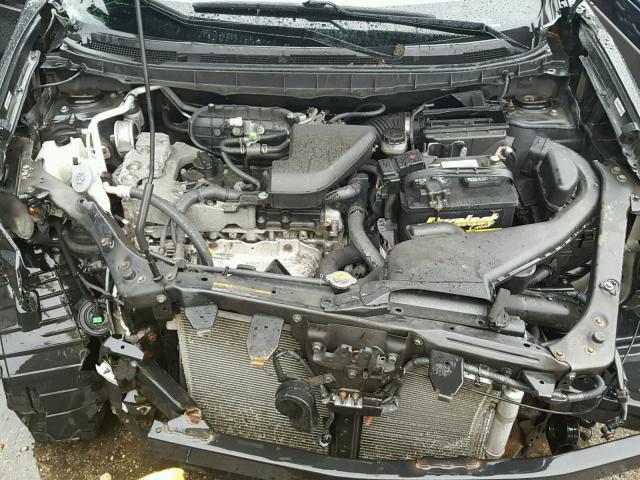 JN8AS58V48W409224 - 2008 NISSAN ROGUE S BLACK photo 7