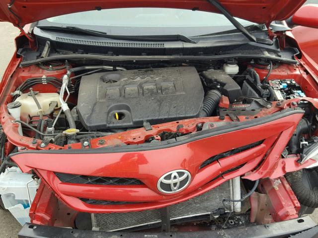 2T1BU4EE7BC745099 - 2011 TOYOTA COROLLA BA RED photo 7