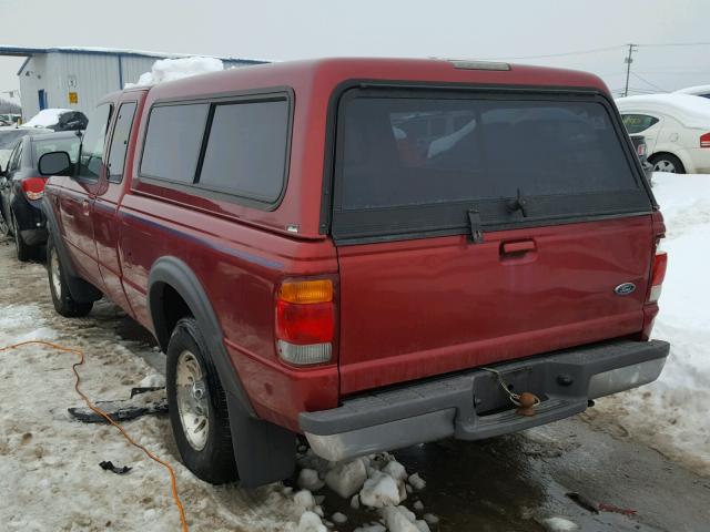 1FTZR15X1WPA67344 - 1998 FORD RANGER SUP RED photo 3