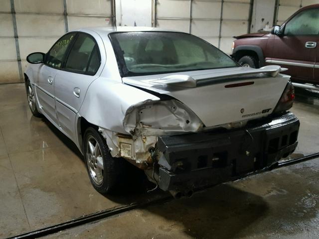 1G2NW52EX3C312344 - 2003 PONTIAC GRAND AM G SILVER photo 3