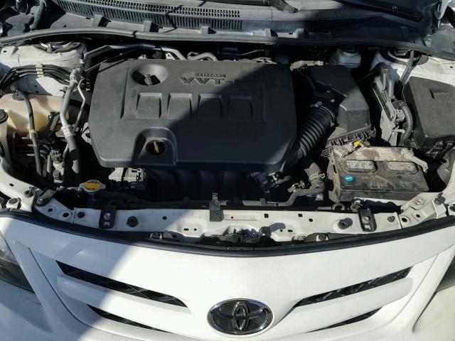 2T1BU4EE8BC725525 - 2011 TOYOTA COROLLA BA WHITE photo 7