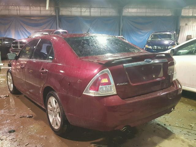 3FAHP08157R174139 - 2007 FORD FUSION SEL RED photo 3
