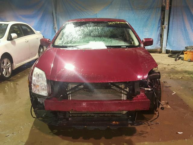 3FAHP08157R174139 - 2007 FORD FUSION SEL RED photo 9