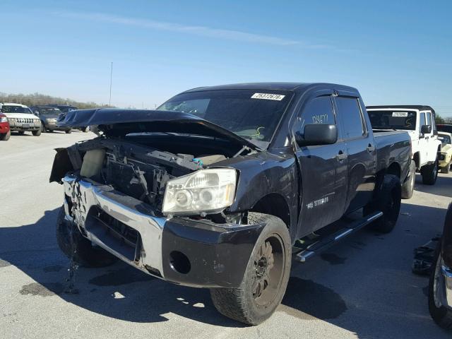 1N6BA07A05N534580 - 2005 NISSAN TITAN XE BLACK photo 2