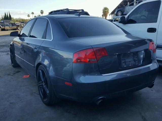 WAUDF78E75A545037 - 2005 AUDI A4 2.0T QU GRAY photo 3