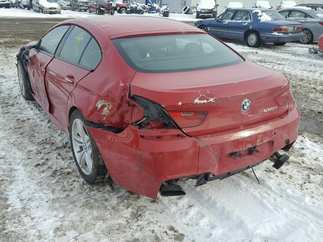 WBA6B2C53ED129841 - 2014 BMW 650 I RED photo 3