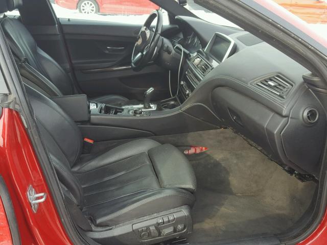 WBA6B2C53ED129841 - 2014 BMW 650 I RED photo 5