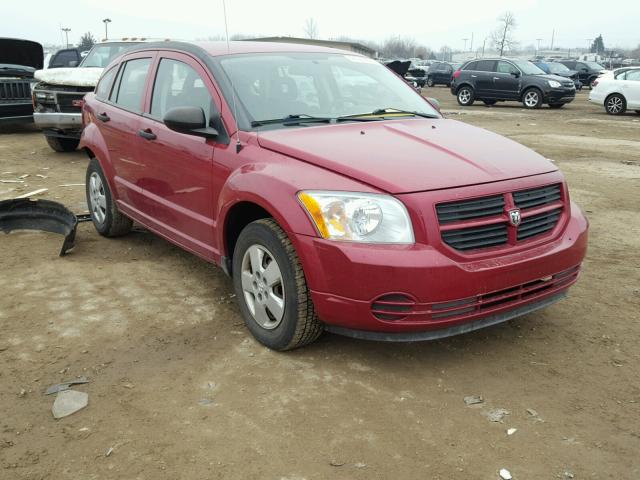 1B3HB28B57D588481 - 2007 DODGE CALIBER RED photo 1