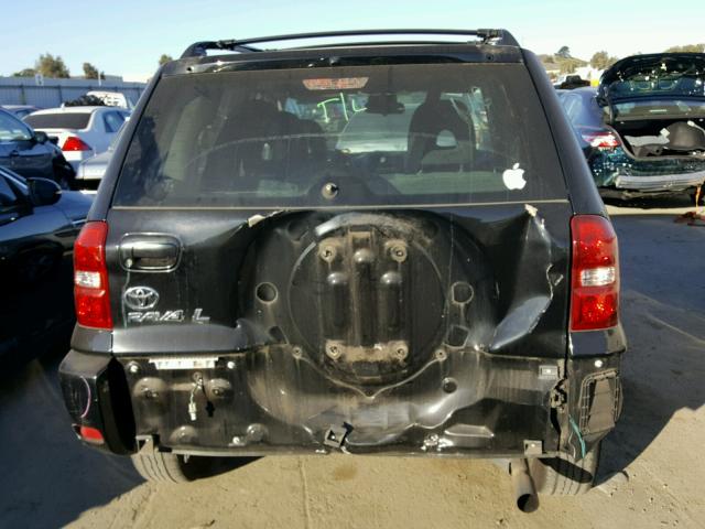 JTEGD20V350060531 - 2005 TOYOTA RAV4 BLACK photo 9