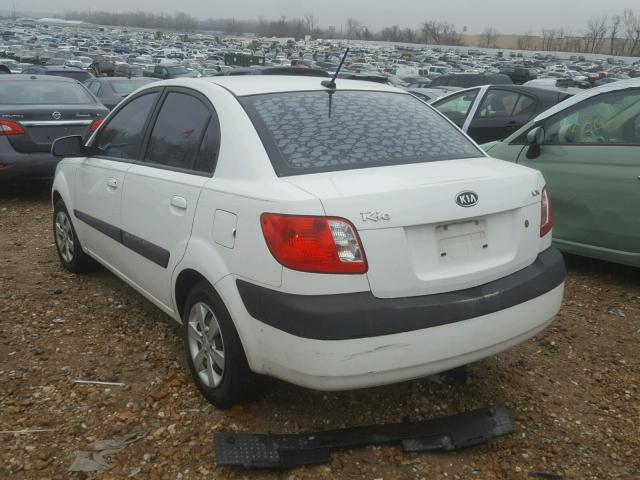 KNADE223596471445 - 2009 KIA RIO BASE WHITE photo 3