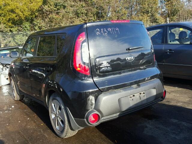 KNDJN2A2XE7738890 - 2014 KIA SOUL BLACK photo 3