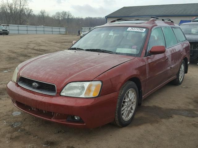 4S3BH635837308363 - 2003 SUBARU LEGACY L MAROON photo 2