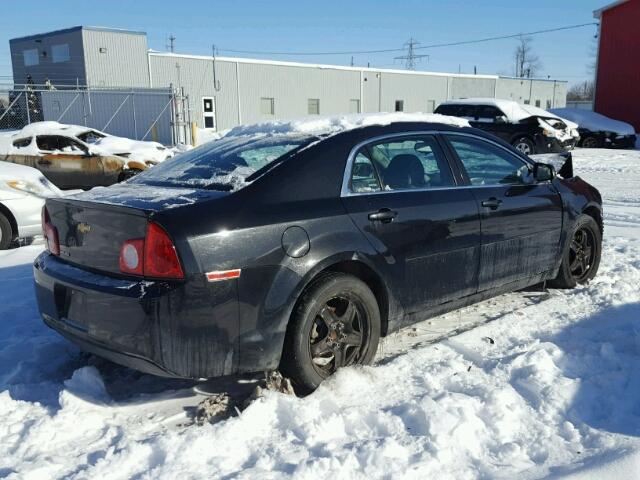 1G1ZB5EUXCF145051 - 2012 CHEVROLET MALIBU LS BLACK photo 4
