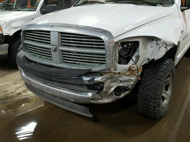 1D7HU18297J586162 - 2007 DODGE RAM 1500 S WHITE photo 9