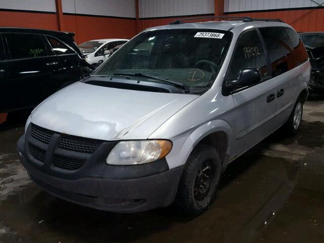 1B4GP25R31B166027 - 2001 DODGE CARAVAN SE SILVER photo 2