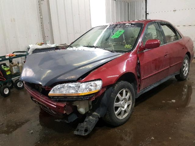 JHMCG66812C018838 - 2002 HONDA ACCORD EX RED photo 2