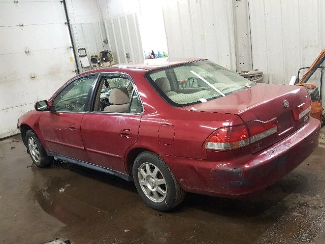 JHMCG66812C018838 - 2002 HONDA ACCORD EX RED photo 3