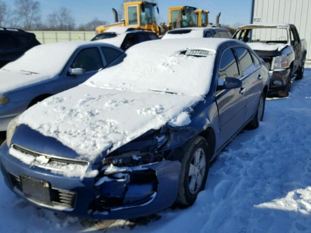 2G1WT58K269215357 - 2006 CHEVROLET IMPALA LT BLUE photo 2