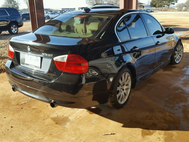 WBAVB77538NJ97185 - 2008 BMW 335 I BLACK photo 4