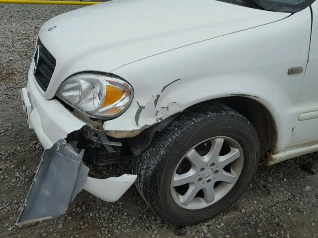 4JGAB72E7XA103061 - 1999 MERCEDES-BENZ ML 430 白色 照片 9