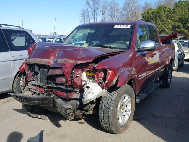 5TBET34196S550460 - 2006 TOYOTA TUNDRA DOU RED photo 2