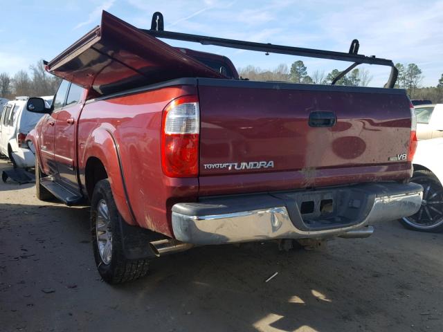 5TBET34196S550460 - 2006 TOYOTA TUNDRA DOU RED photo 3