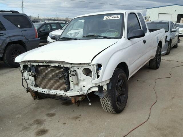 5TEVL52N92Z051356 - 2002 TOYOTA TACOMA XTR WHITE photo 2