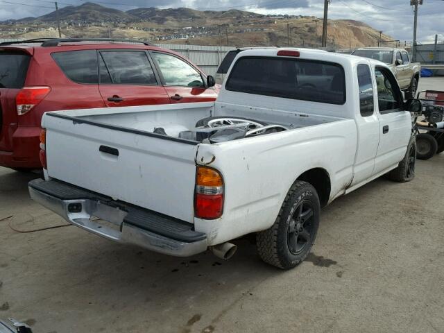 5TEVL52N92Z051356 - 2002 TOYOTA TACOMA XTR WHITE photo 4