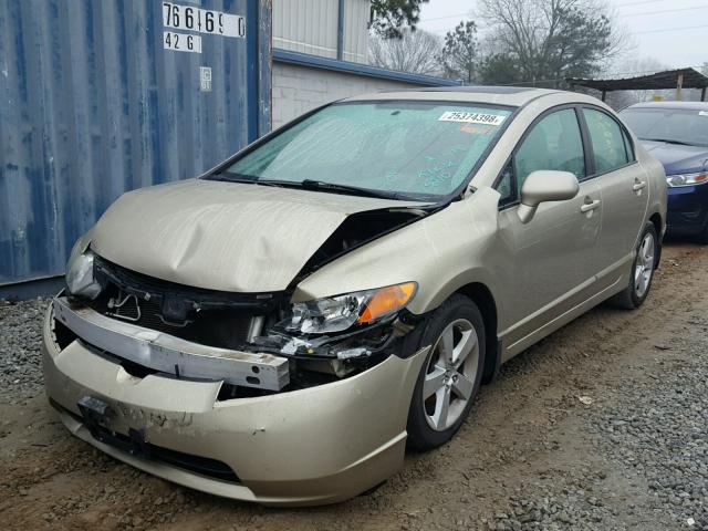 1HGFA16868L115210 - 2008 HONDA CIVIC EX ოქროსფერი ფოტო 2