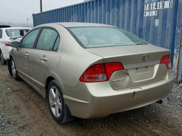 1HGFA16868L115210 - 2008 HONDA CIVIC EX ოქროსფერი ფოტო 3