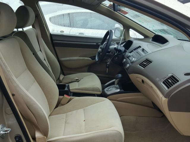 1HGFA16868L115210 - 2008 HONDA CIVIC EX ოქროსფერი ფოტო 5