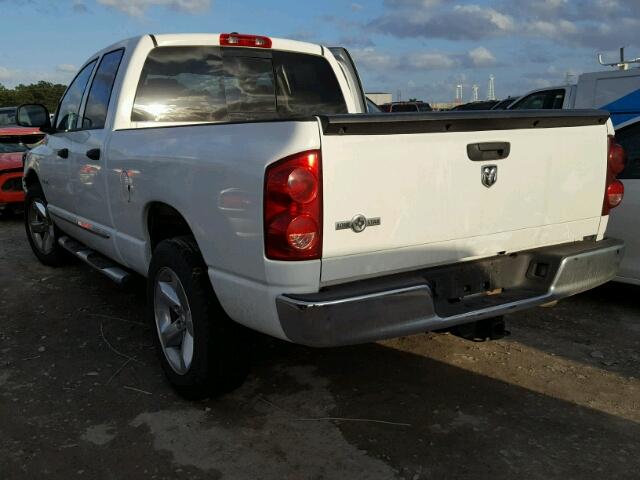 1D7HA18228J114542 - 2008 DODGE RAM 1500 S WHITE photo 3