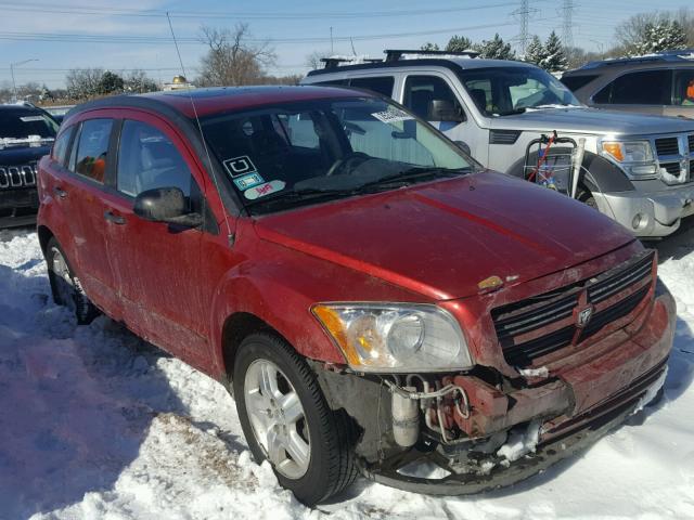 1B3HB48C87D593601 - 2007 DODGE CALIBER SX RED photo 1