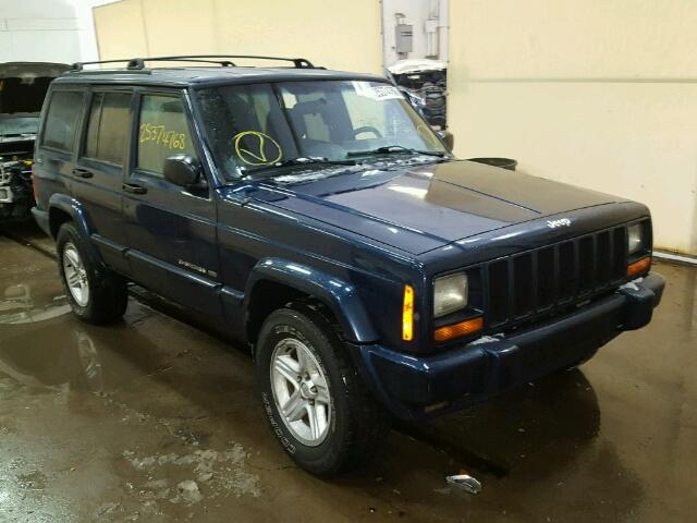 1J4FF58S51L579220 - 2001 JEEP CHEROKEE C BLUE photo 1