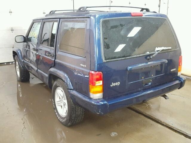 1J4FF58S51L579220 - 2001 JEEP CHEROKEE C BLUE photo 3