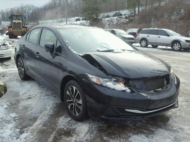 19XFB2F87EE225687 - 2014 HONDA CIVIC EX BLACK photo 1