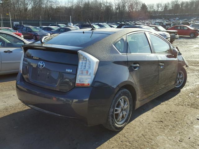 JTDKN3DU8B1413175 - 2011 TOYOTA PRIUS CHARCOAL photo 4